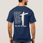 取り引きか取り引きの前部無し Tシャツ (裏面)