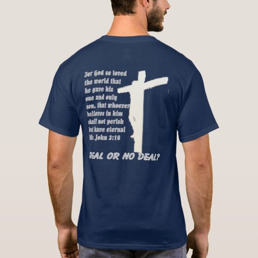 取り引きか取り引きの前部無し Tシャツ (裏面)