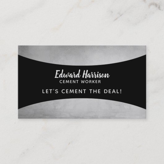 取り引きの名刺をセメントで接合して下さい 名刺 (正面)
