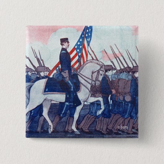 取り戻される: フィリピン戦争の物語 缶バッジ (正面)