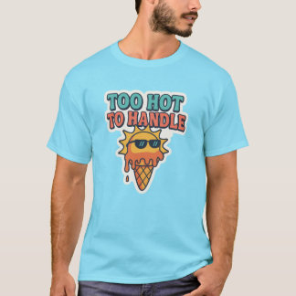 取り扱い注意：溶けちゃうアイスクリーム Tシャツ