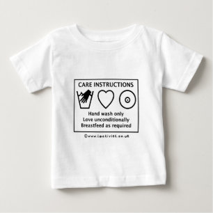 取り扱い表示 ベビーTシャツ