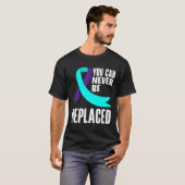 取り替えられるな 予防 啓発 パフォーマンス Tシャツ (正面フル)