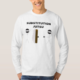 "取り替えJutsu"の長袖のワイシャツ Tシャツ