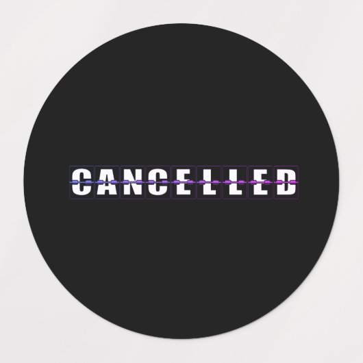 取り消されたラベル ラベル (デザイン2)