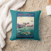 取り消された浮遊物の飛行機昇進ポスター クッション (ブランケット)