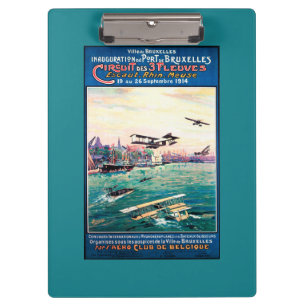 取り消された浮遊物の飛行機昇進ポスター クリップボード