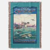 取り消された浮遊物の飛行機昇進ポスター スローブランケット (正面縦)