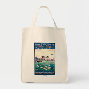 取り消された浮遊物の飛行機昇進ポスター トートバッグ
