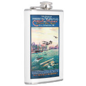 取り消された浮遊物の飛行機昇進ポスター フラスク (右)