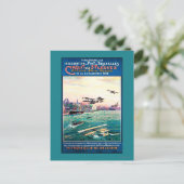 取り消された浮遊物の飛行機昇進ポスター ポストカード (スタンド正面)