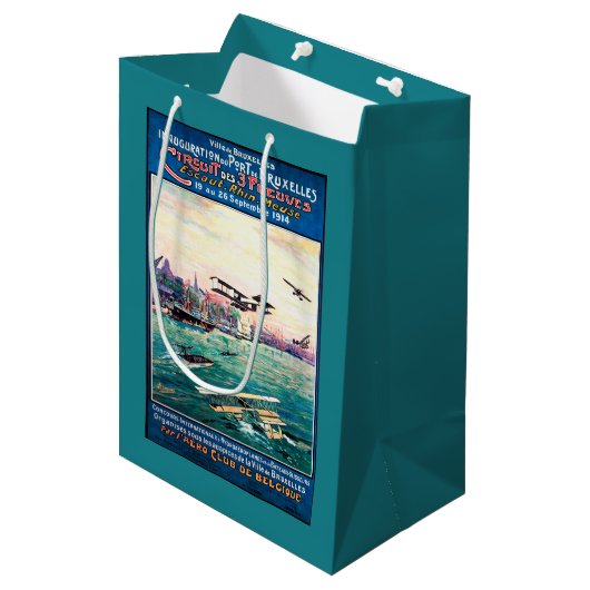 取り消された浮遊物の飛行機昇進ポスター ミディアムペーパーバッグ (正面アングル)