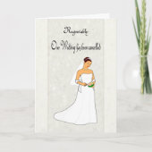 取り消された結婚お知らせ 案内状 (正面)