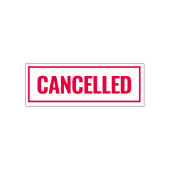 取り消さモダンれた縁ど赤いカスタム セルフインキングスタンプ (デザイン)