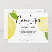 取り消しはがきCOVID-19 ポストカード (正面/裏面)