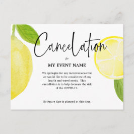 取り消しはがきCOVID-19 ポストカード