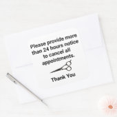 取り消しポリシー スクエアシール (封筒)