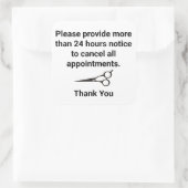 取り消しポリシー スクエアシール (バッグ)