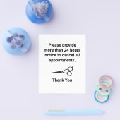 取り消しポリシー チラシ (シングル)