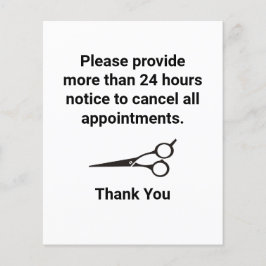 取り消しポリシー チラシ