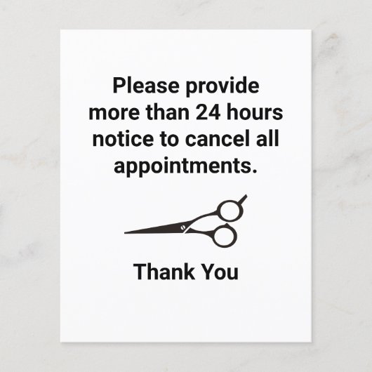 取り消しポリシー チラシ (正面)