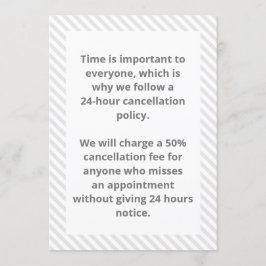 取り消しポリシー 招待状