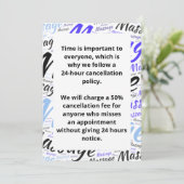 取り消しポリシー 招待状 (スタンド正面)