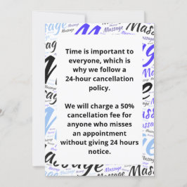 取り消しポリシー 招待状