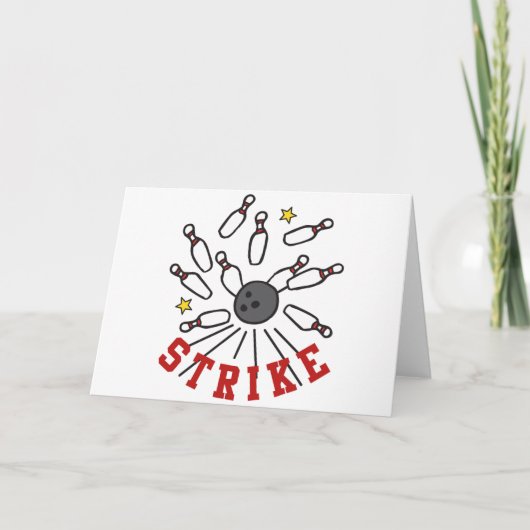 取り消し線ボーリング カード (正面)