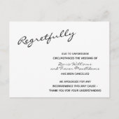 取り消結婚し済みポストカード ポストカード (正面)