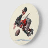 取り組まれる ラージ壁時計 (傾斜)