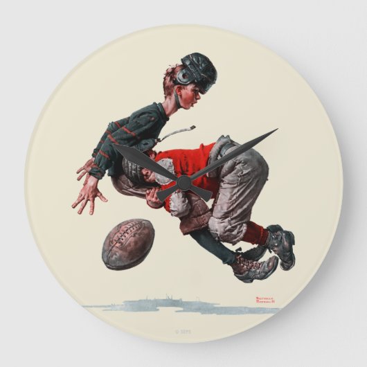 取り組まれる ラージ壁時計 (正面)