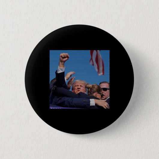 取り組み – トランプのラリーPennsylvania Attem 缶バッジ (正面)