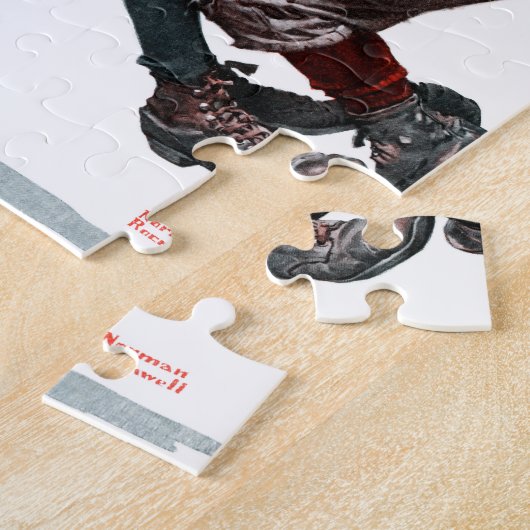 取り組む ジグソーパズル (側面)