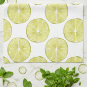 取り組もう |ライムパターン キッチンタオル (折り畳み)