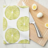 取り組もう |ライムパターン キッチンタオル (四つ折り)