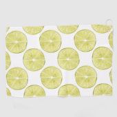 取り組もう |ライムパターン ゴルフタオル (横)