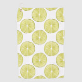 取り組もう |ライムパターン ゴルフタオル (正面)