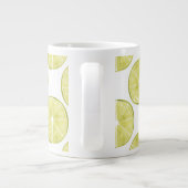 取り組もう |ライムパターン ジャンボコーヒーマグカップ (裏面)