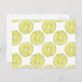 取り組もう |ライムパターン ポストカード (正面/裏面)