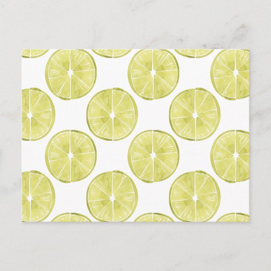 取り組もう |ライムパターン ポストカード (正面)