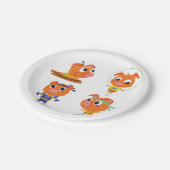 取り組んでいる豚 ペーパープレート (アングル)