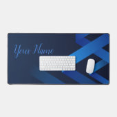 取り込まれていないミニマリストのダイナミック抽象芸術 デスクマット (キーボード&マウス)