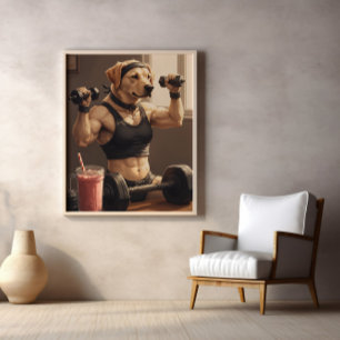 取り込みゲイン：動作中のポンプ付き肉球 ポスター