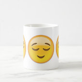 取り除かれた顔Emoji コーヒーマグカップ (中央)
