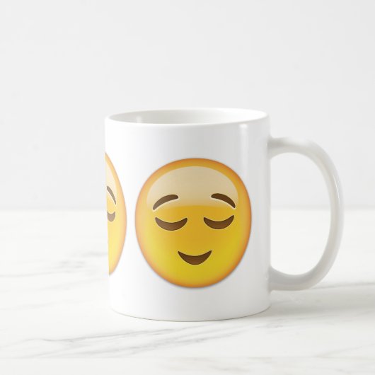 取り除かれた顔Emoji コーヒーマグカップ (右)