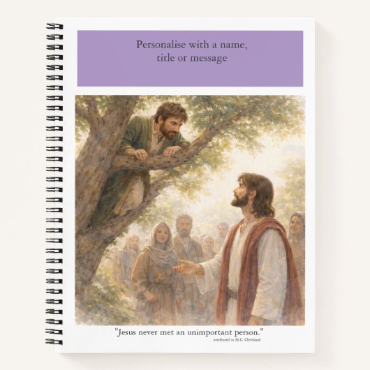 取るに足りない人などいない ノートブック (正面)