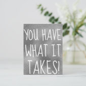 取る物は持ってクールいやる気を起こさせる ポストカード (スタンド正面)