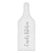 取パーソナライズされた手付きガラス板 カッティングボード (正面)