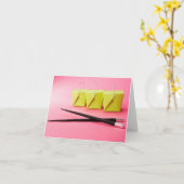 取中国のり出しと箸のノートカード カード (黄色い花)